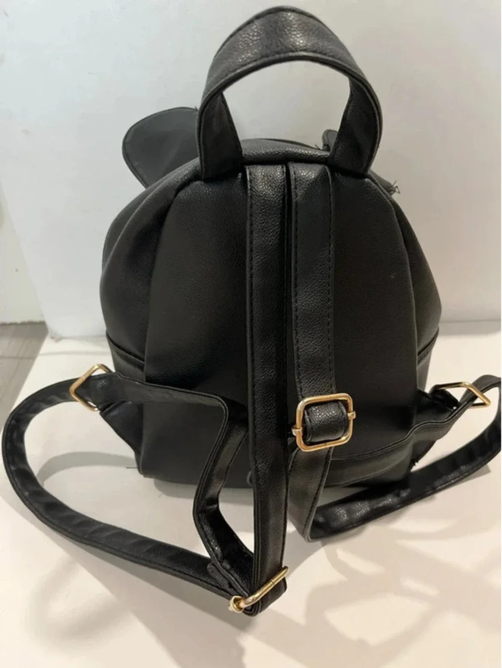 Girls Mickey Mouse ears black backpack small mini bag